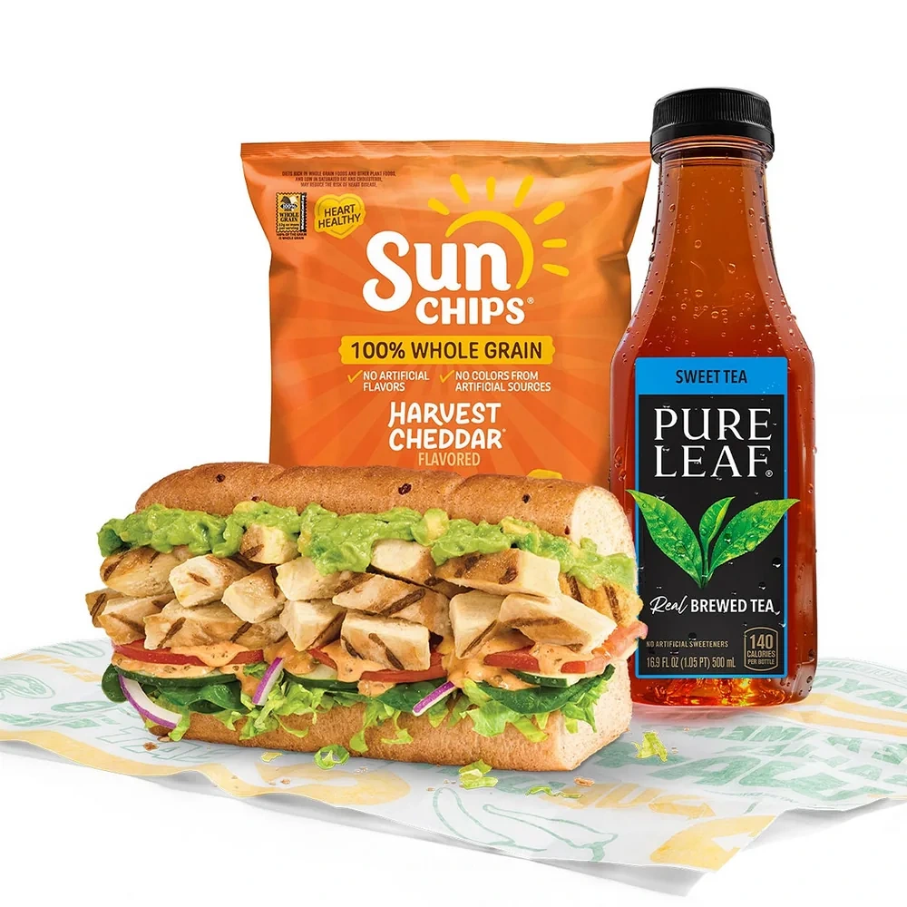 Subway menu photo of Grilled Chicken & Avocado Meal