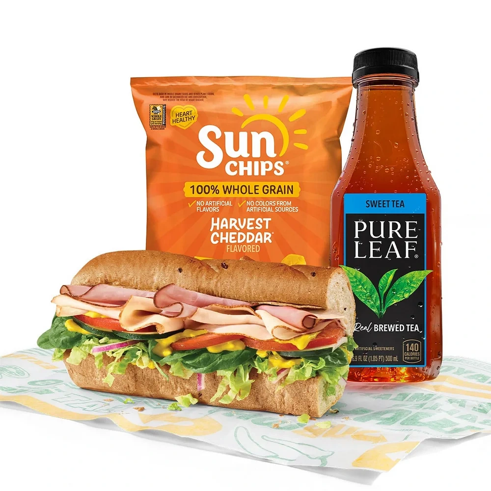 Subway menu photo of Ham & Turkey Stacker Meal