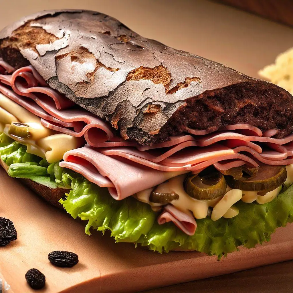 black forest ham sandwich