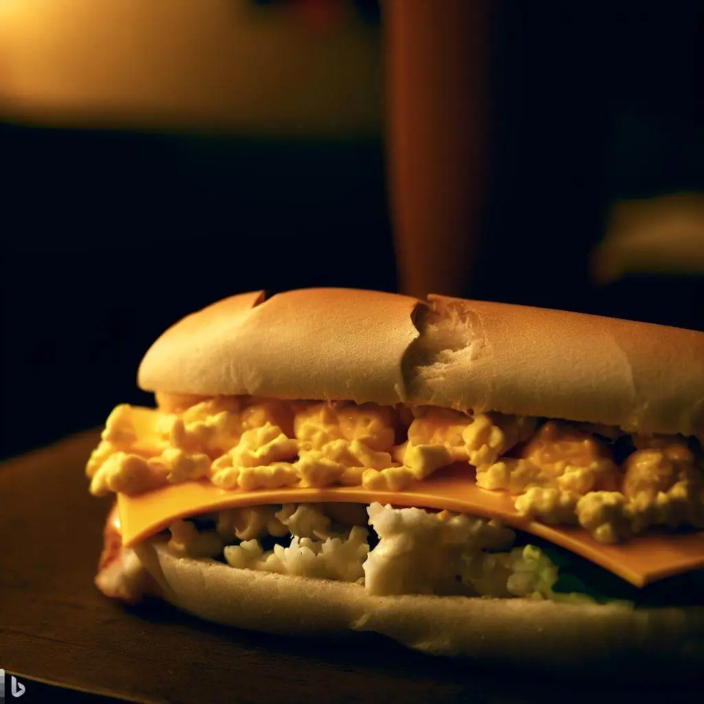 Subway Egg And Cheese Sandwich